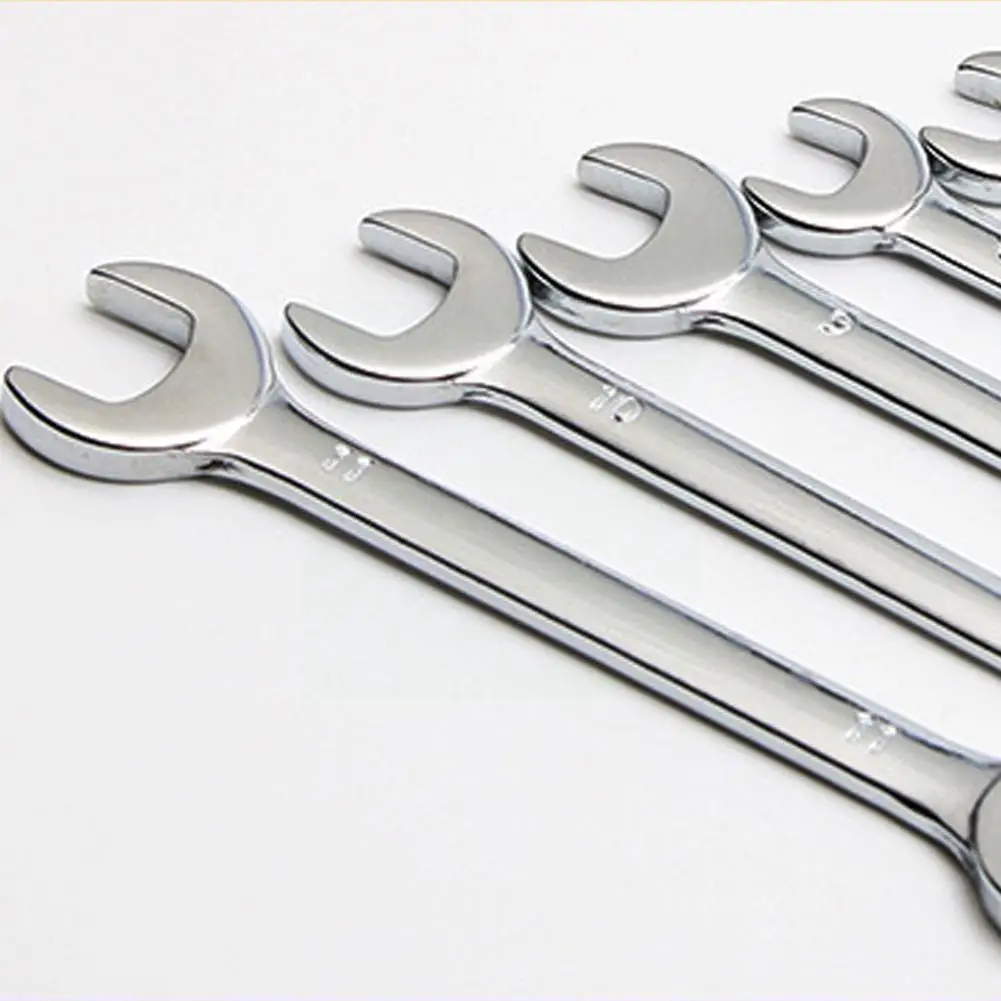 

10pcs Metric/inch Mini Wrench Mirror Throw Open End Pocket Car Combination Tools Set Wrench Plum Wrench Repair Wrench M1n7