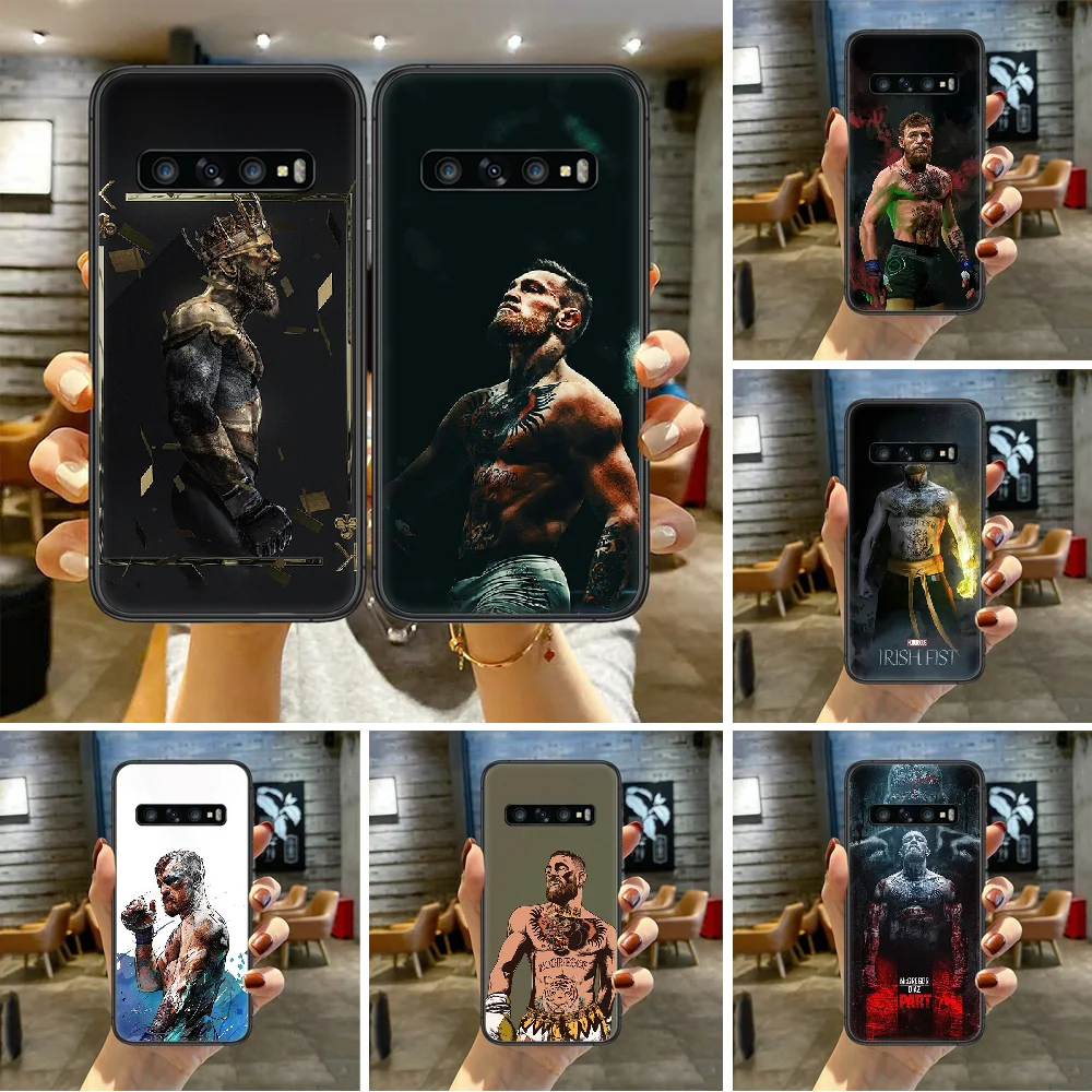 Чехол Irish Fighter Boxing Conor McGregor для телефона SamSung Galaxy S Note 7 8 9 10 20 Uitra Plus E Lite Черный черный.