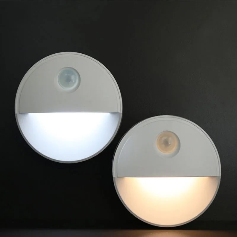 Светодиодный Ночной светильник с датчиком движения PIR настенный ночник для шкафа