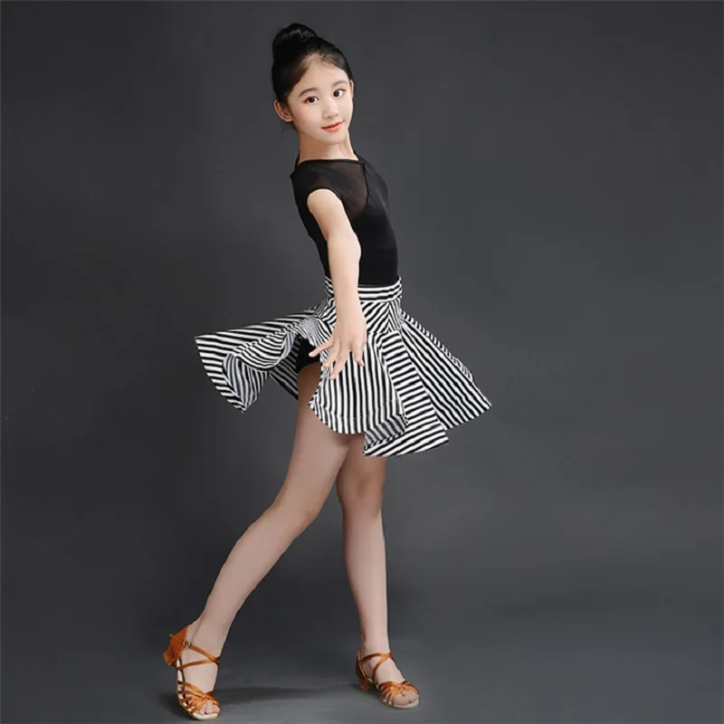 Модный костюм для латинских танцев Детская одежда танго ча румбы Одежда бальных