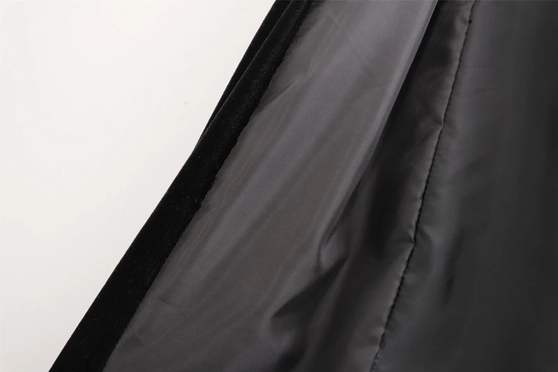 

Streetwear Women Velvet Cloak 2020 Fashion Ladies Bow O-Neck Cape Coat Elegant Female Puff Sleeve Long Outercoat Chic Girl Cloak