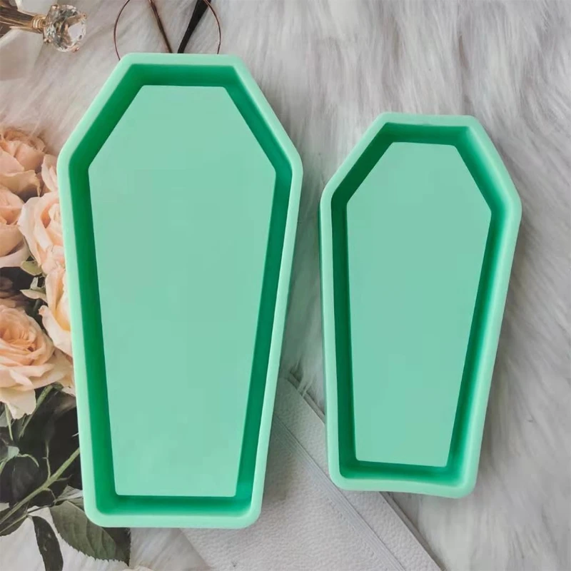 

Coffin Box Epoxy Resin Mold Storage Case Silicone Mould DIY Crafts Making Tool 83XF