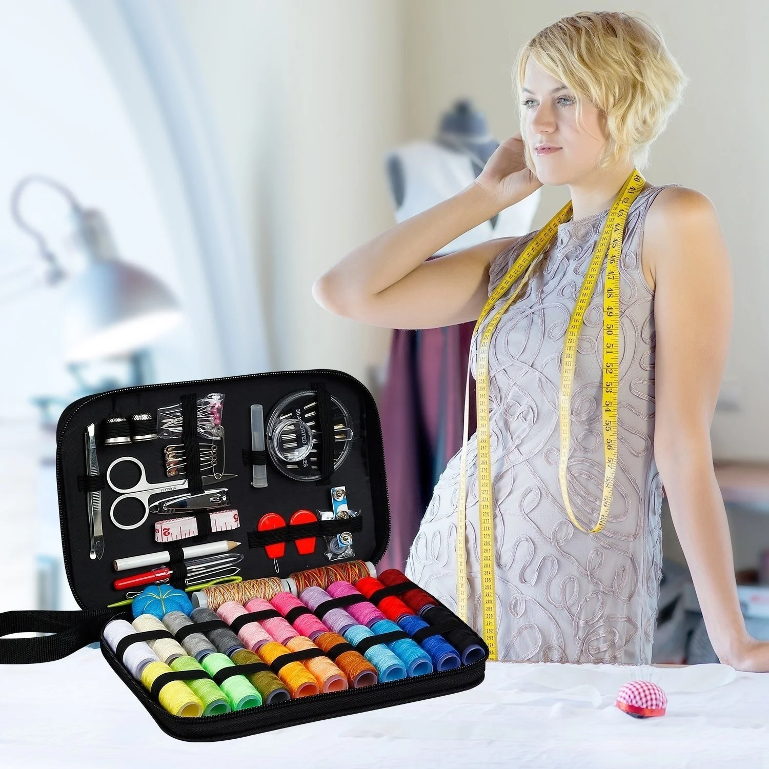Абсолютно Новый практичный мини дорожный швейный набор с 99 Премиум Швейные