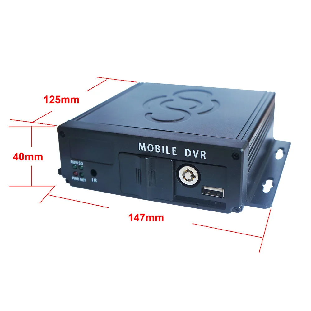 Brandoo 4CH Мини Мобильный DVR 4-канальный сигнал тревоги intput SD карта MDVR Заводская Самая