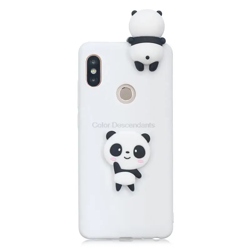 Милый 3D силиконовый чехол для телефона с пандой единорогом КАКТУСОМ чехлы Xiaomi Redmi