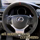 Вышивка Alcantara чехол рулевого колеса автомобиля для Lexus ES300 NX RX450 IS200 GS Handsewing держатель изготовленный на заказ спортивный текстура