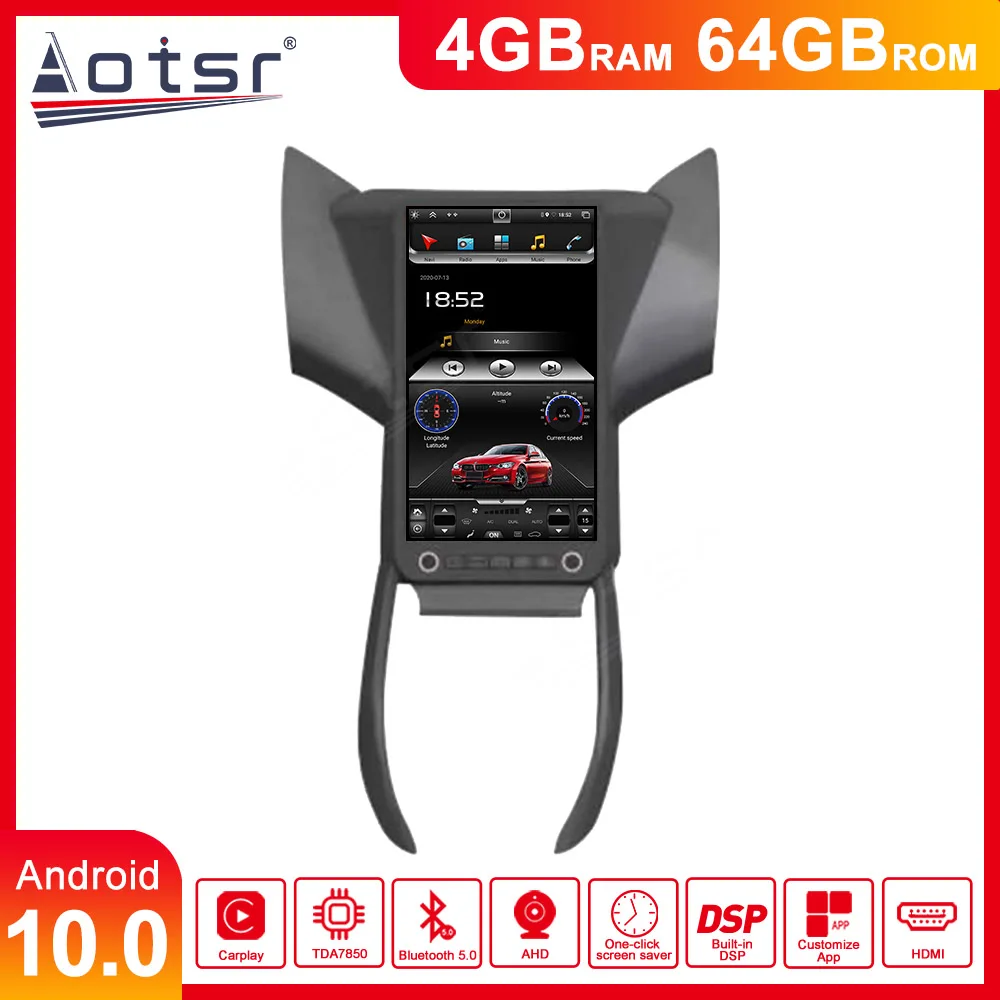 Android 10 PX6 Tesla styel для Hyudnai Elantra 2012 2013 автомобильное радио мультимедийный плеер