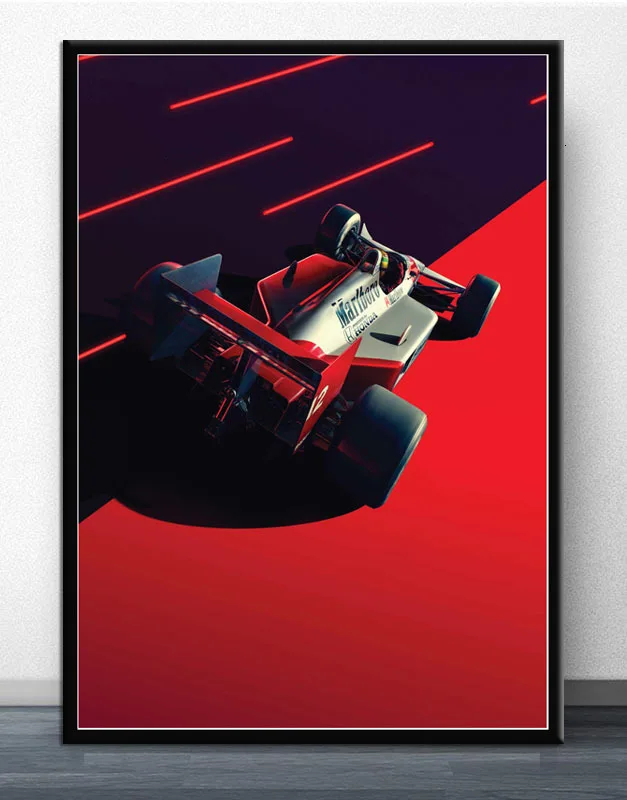 Постер и принты Горячие Ayrton Senna F1 формула mlaren чемпион мира стены искусства холст картина Современная для декора дома комнаты
