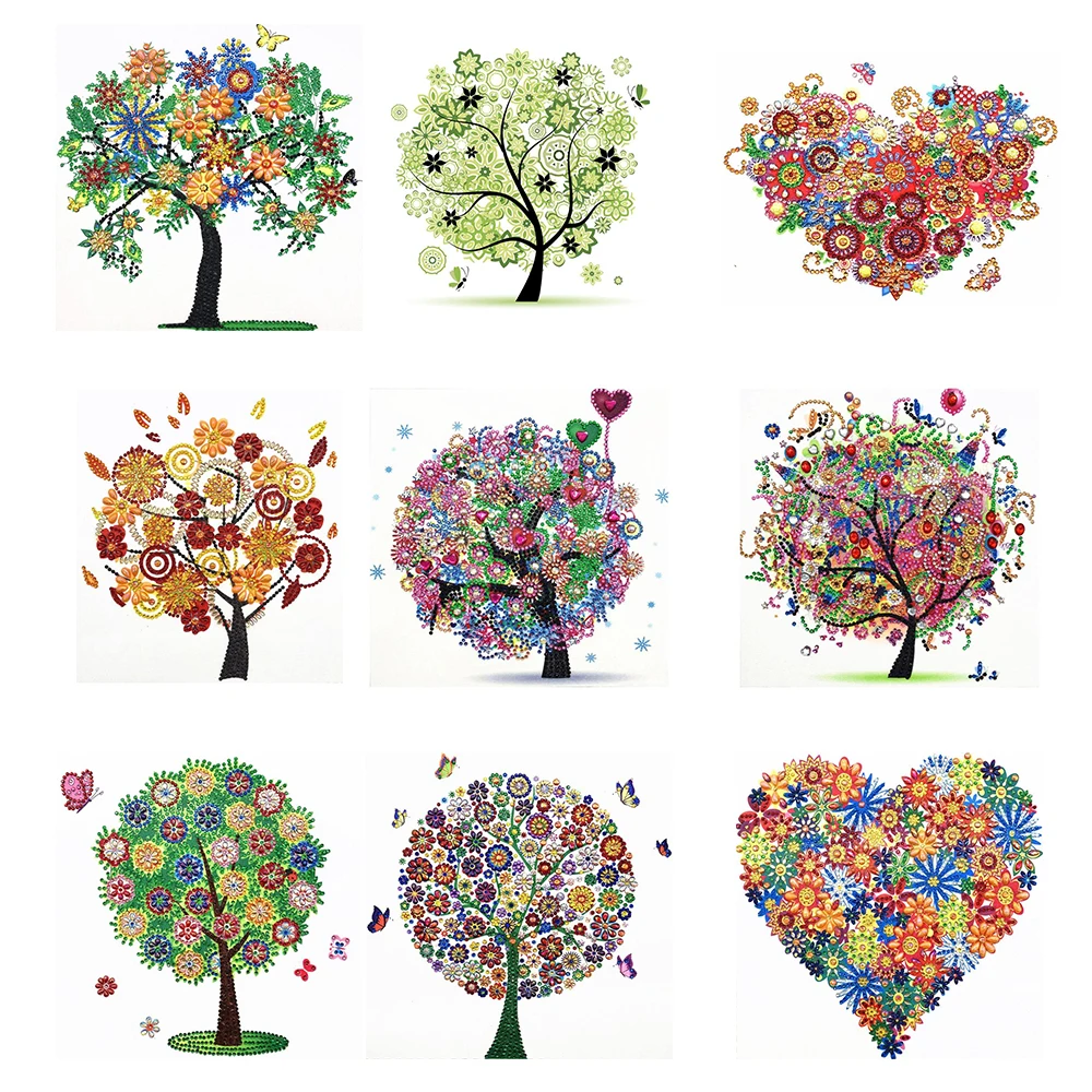 5D DIY алмазная живопись дерево специальная форма Стразы Вышивка крестом мозаика