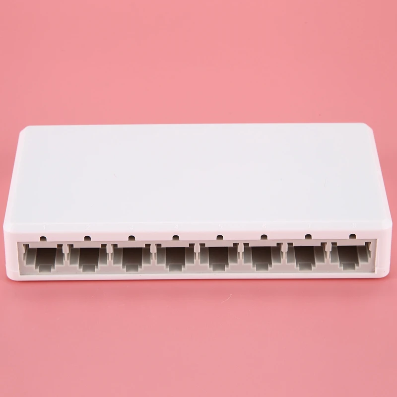 

8 Ports Gigabit Switch Desktop RJ45 Ethernet Switch 10/100Mbps Hub Switcher(EU Plug)