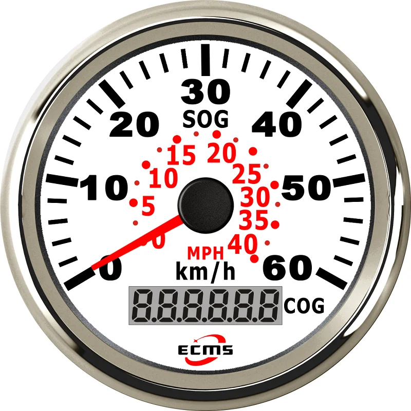 

Водонепроницаемый GPS-датчик скорости, измеритель скорости для автомобиля, лодки, яхты, сосудов с подсветкой, 85 мм, 0-60 км/ч, в/ч, 12 В/24 В