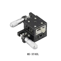 M-L-S-40C one-dimensional linear stage X axis high precision 40 table M6 hollow manual micro mobile platform