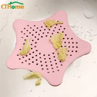1pc sewer star silicone sink drain filter bathtub hair catcher stopper trapper drain hole filter strainer for bathroom kitchen
