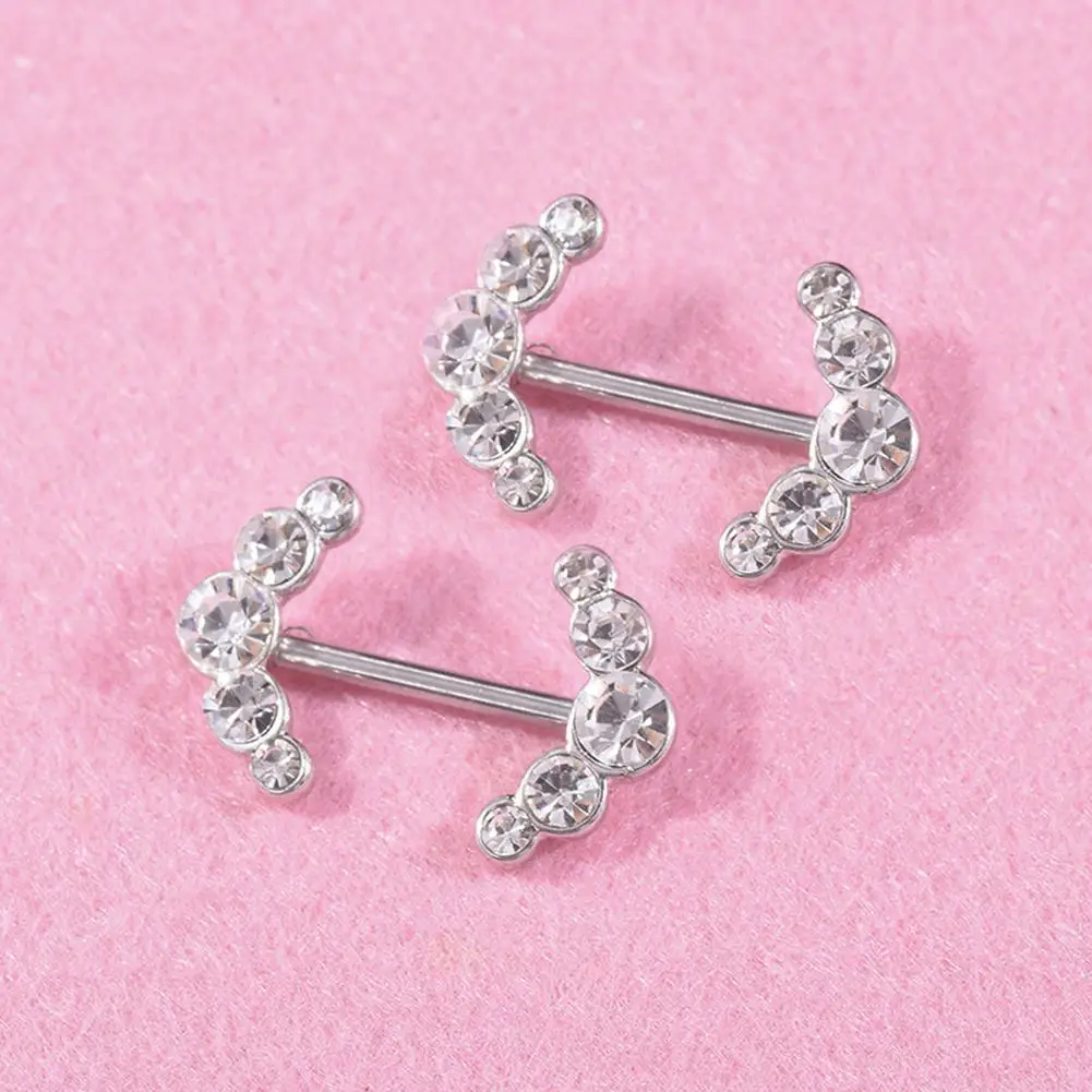 1 шт. сексуальные женские кольца для сосков панк Сердце звезда кулон пирсинг