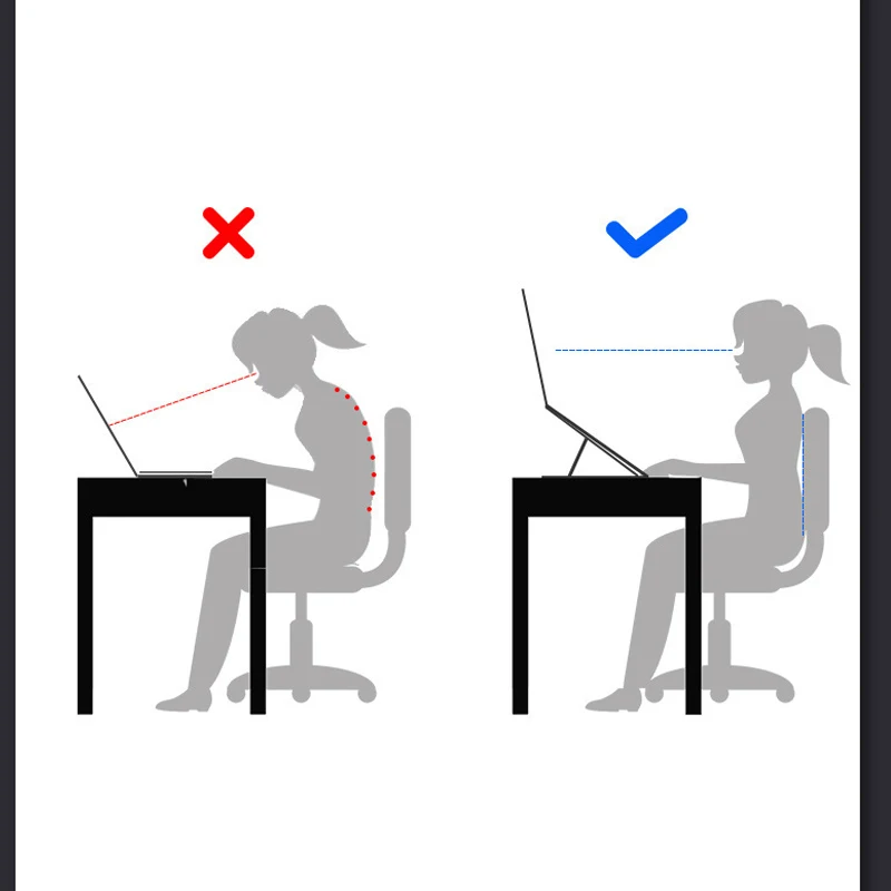 

New Laptop Stand Aluminium Alloy Adjustable Multi-Angle Holder Heat Release Foldable for Notebook Macbook Air Storage Accessorie