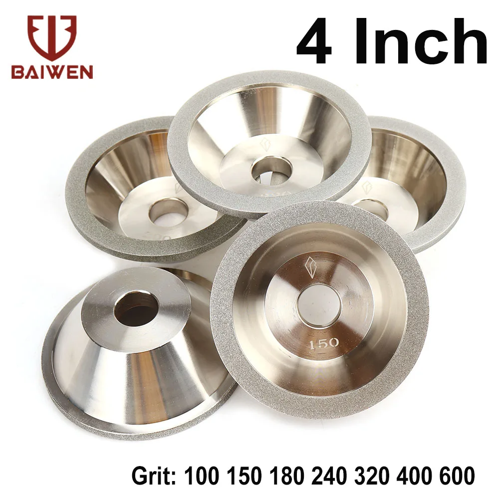 

100mm Diamond Grinding Wheel Cup Grinding Circle For Tungsten Steel Milling Cutter tool 100*20*10