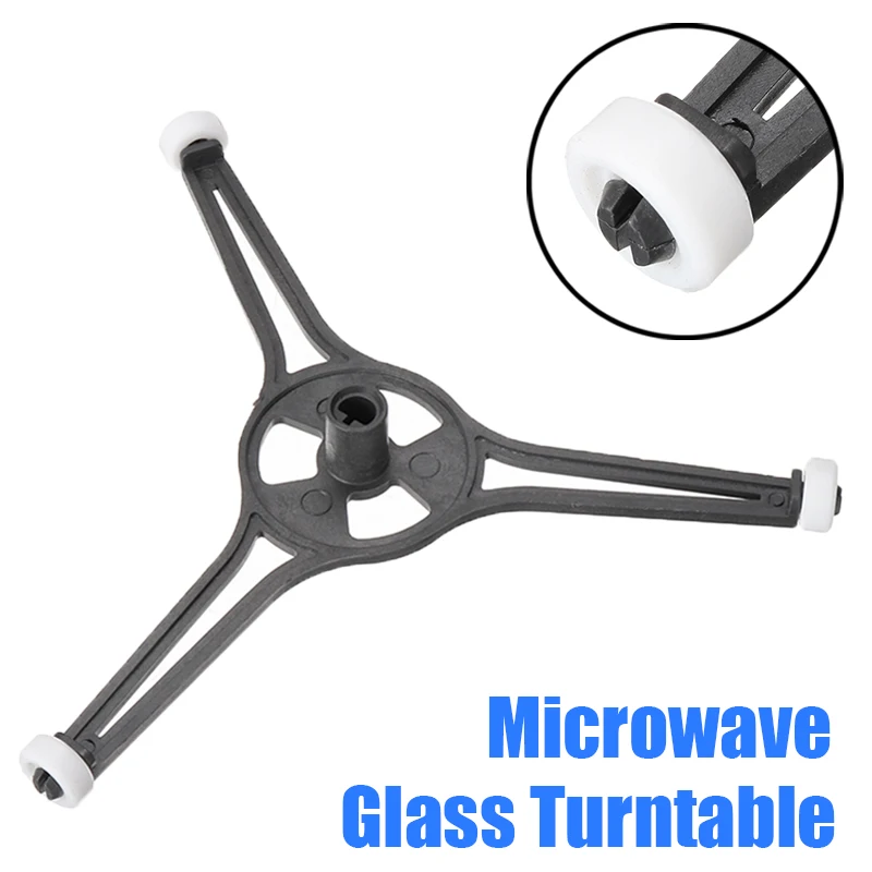 

Mayitr Microwave Ring Roller Support Glass Turntable Plate Holder Stand W/Triple Arm For Home Kitchen Cookware Tool