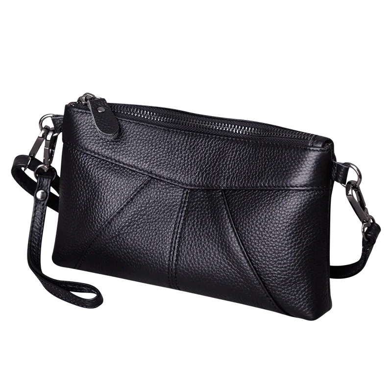 Клатч из натуральной кожи маленькие дамские сумочки через плечо для женщин