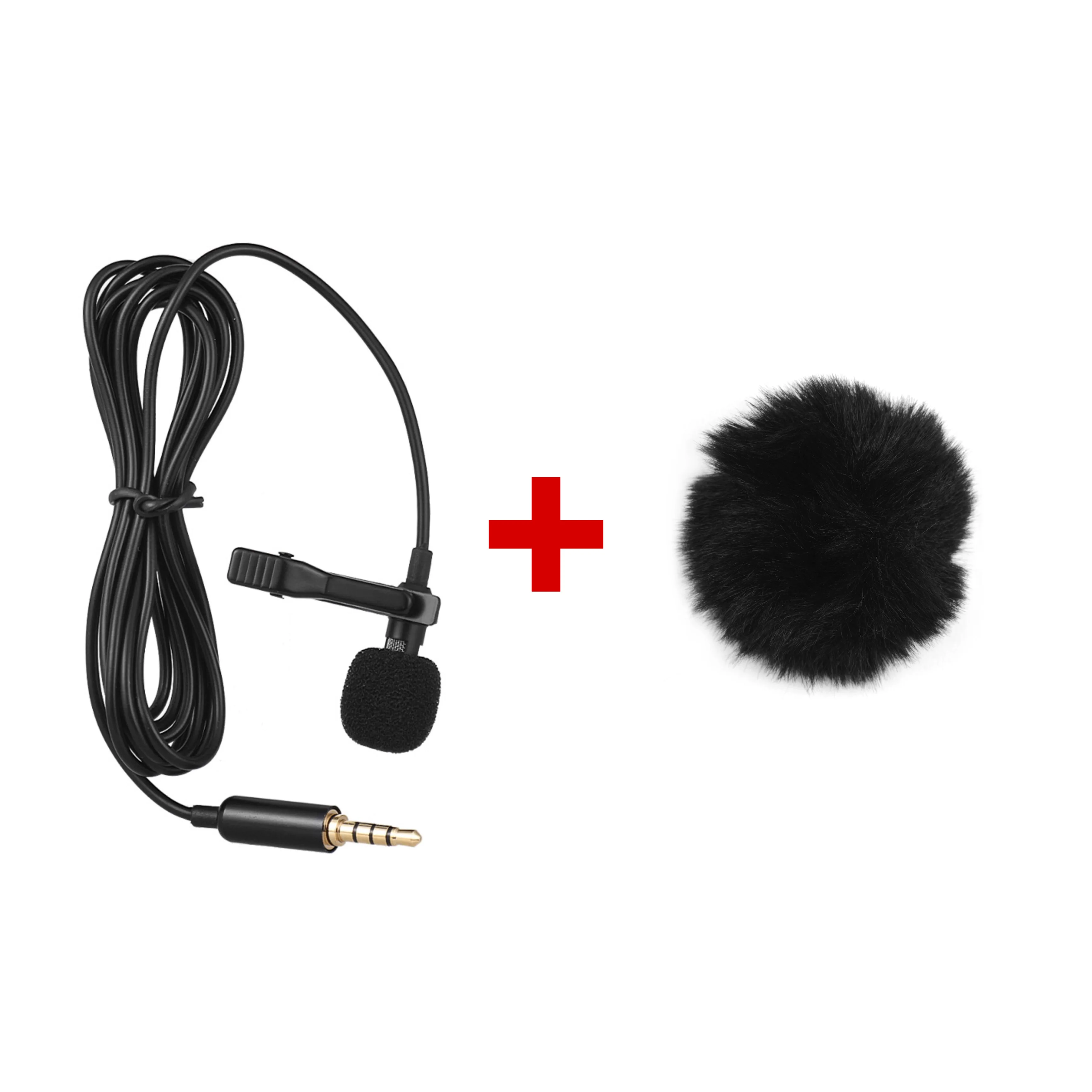 

Mini Portable Clip-on Lapel Condenser Mic Wired Microphone for iPhone iPad Android Smartphone