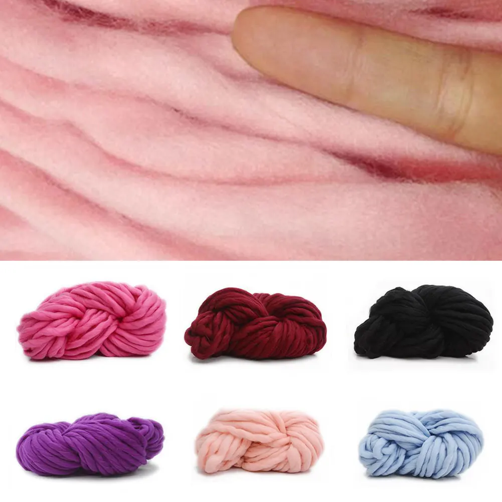 Горячая продажа 30 м массивное вязаное одеяло мягкая искусственная шерсть пряжа