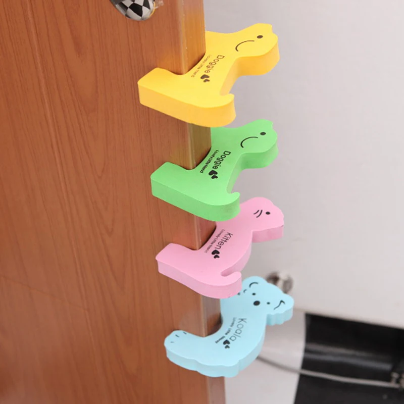 6pcs/lot Baby Safety Animal Foam Door Jammer Guard Finger Protector Stoppers Home | Мать и ребенок
