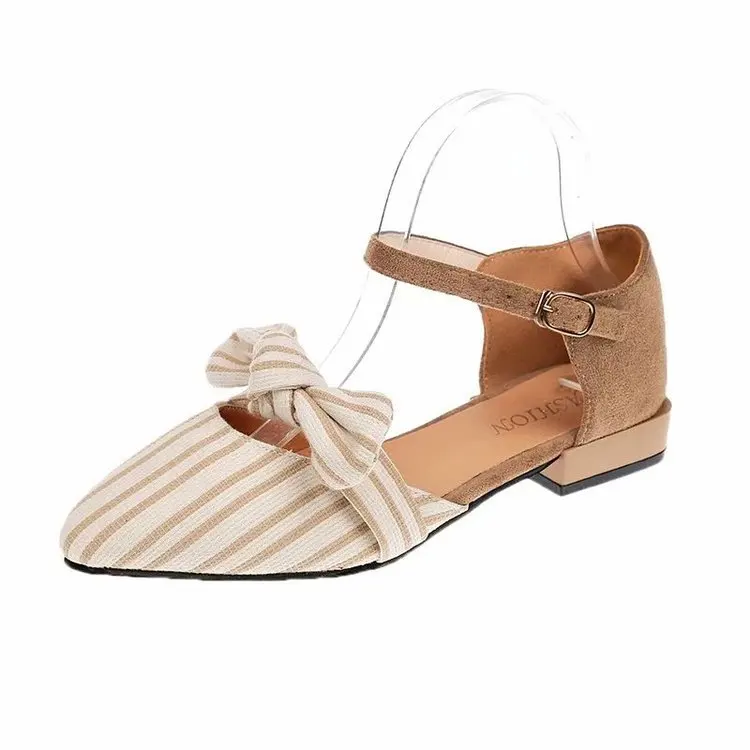 

Korean version of the sweet high heel stiletto high heel was thin shallow mouth pointed candy color bow women's shoes