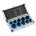 Набор инструментов для удаления поврежденных болтов и гаек, 10 шт.компл.