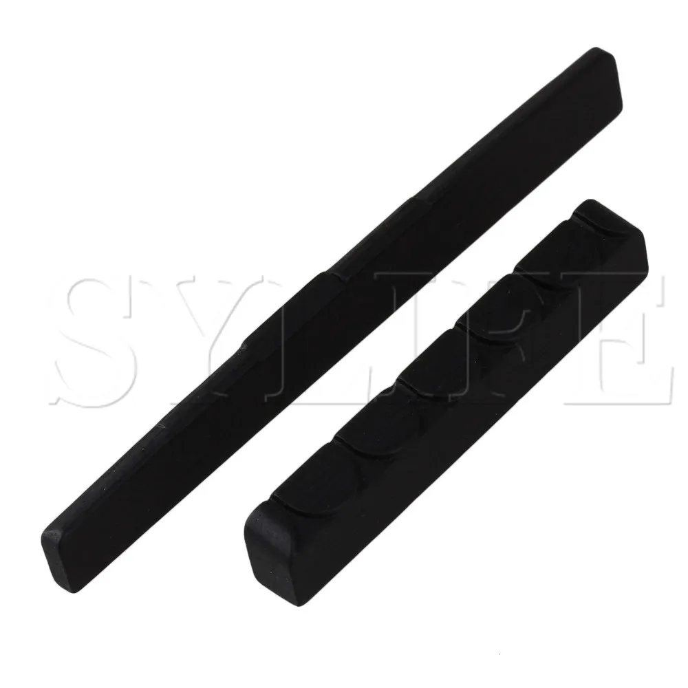 Мостовое седло и гайка из черного дерева для классической гитары с 6