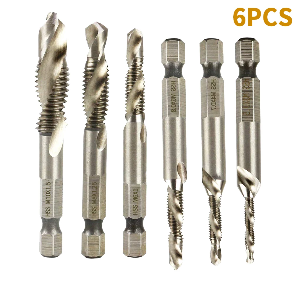 

1set of Drill Bits Set High Speed Steel Driller Solid Brad Point Drill Bits Wood Multi Usage Twist Bits for Metal Drilling Tool