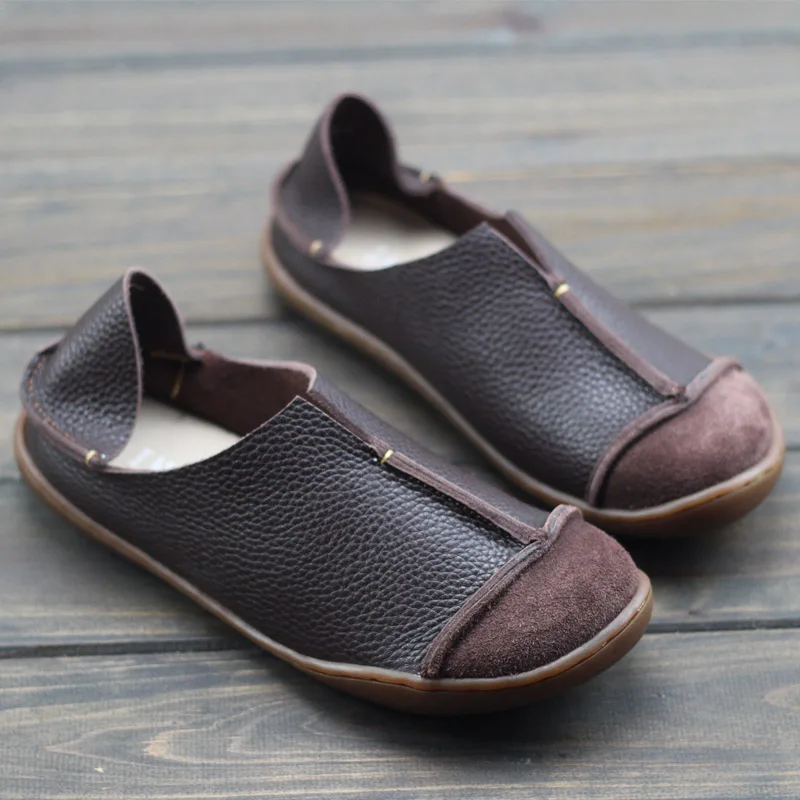 Большие размеры (35 42) женская обувь размера плюс без застежки балетки на плоской