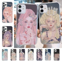 yndfcnb fashion constellation girl phone case for iphone 11 12 13 mini pro xs max 8 7 6 6s plus x 5s se 2020 xr cover