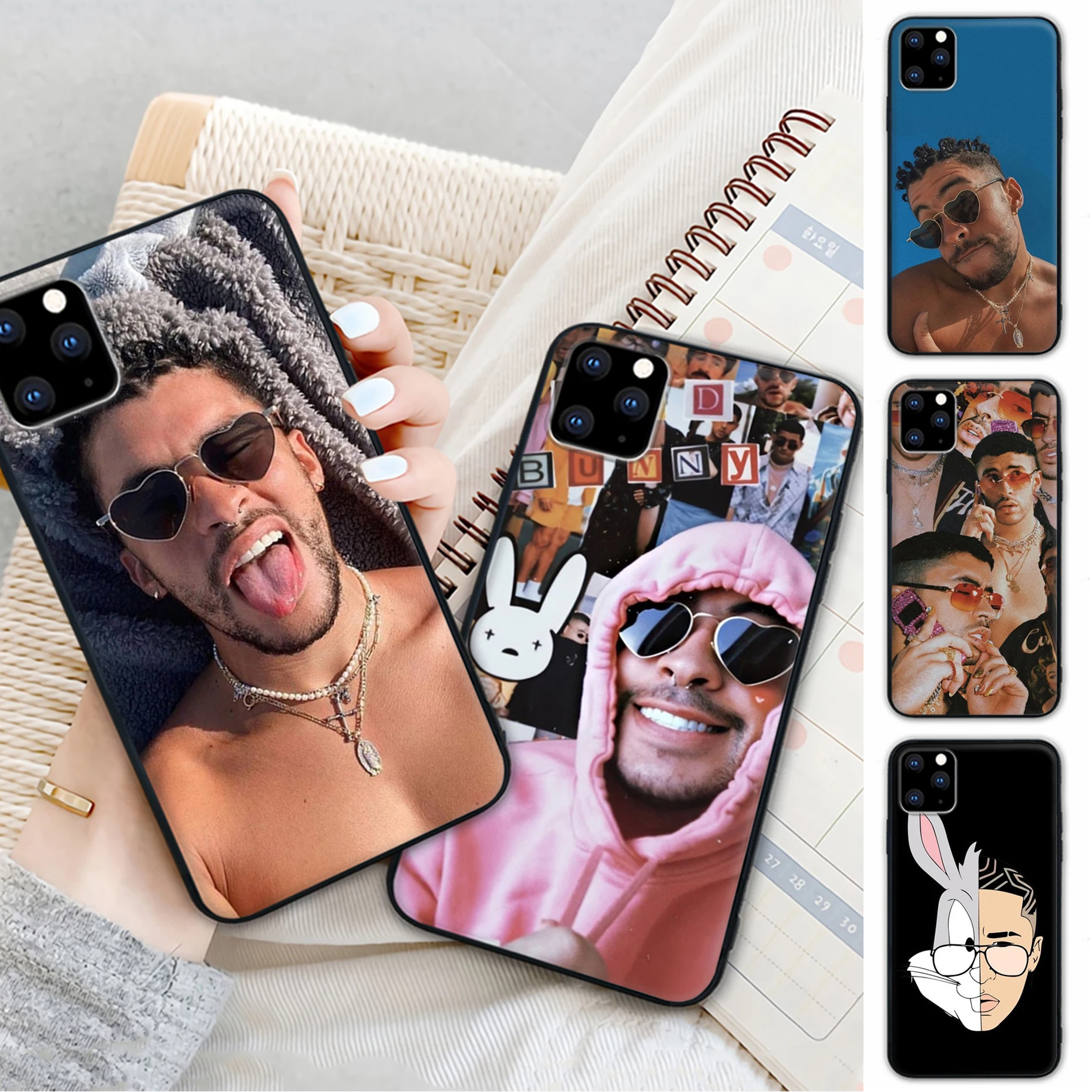 

Vintage Bad Bunny Singer Mobile Phone Cover Case For Samsung Galaxy M30S A01 A21 A31 A51 A71 A91 A10S A20S A30S A50S