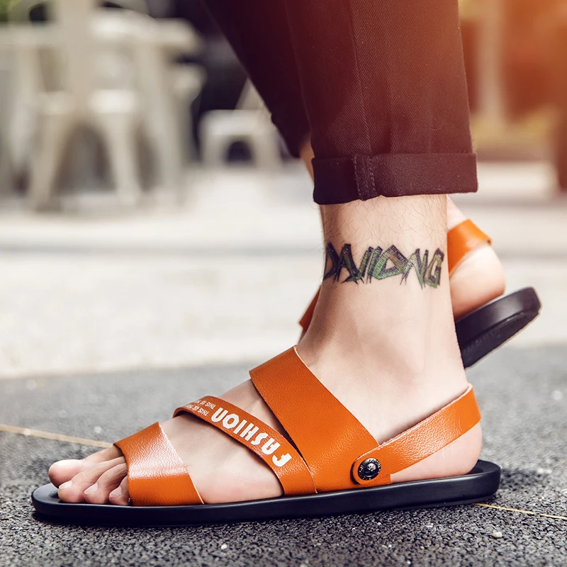 

Сандалии-Для мужчин Sandale Homme Ete Sandalias Playa Hombre Sandalen; Heren Cuero; Босоножки Sandali Da Uomo сандалии для Для мужчин Herren в римском стиле