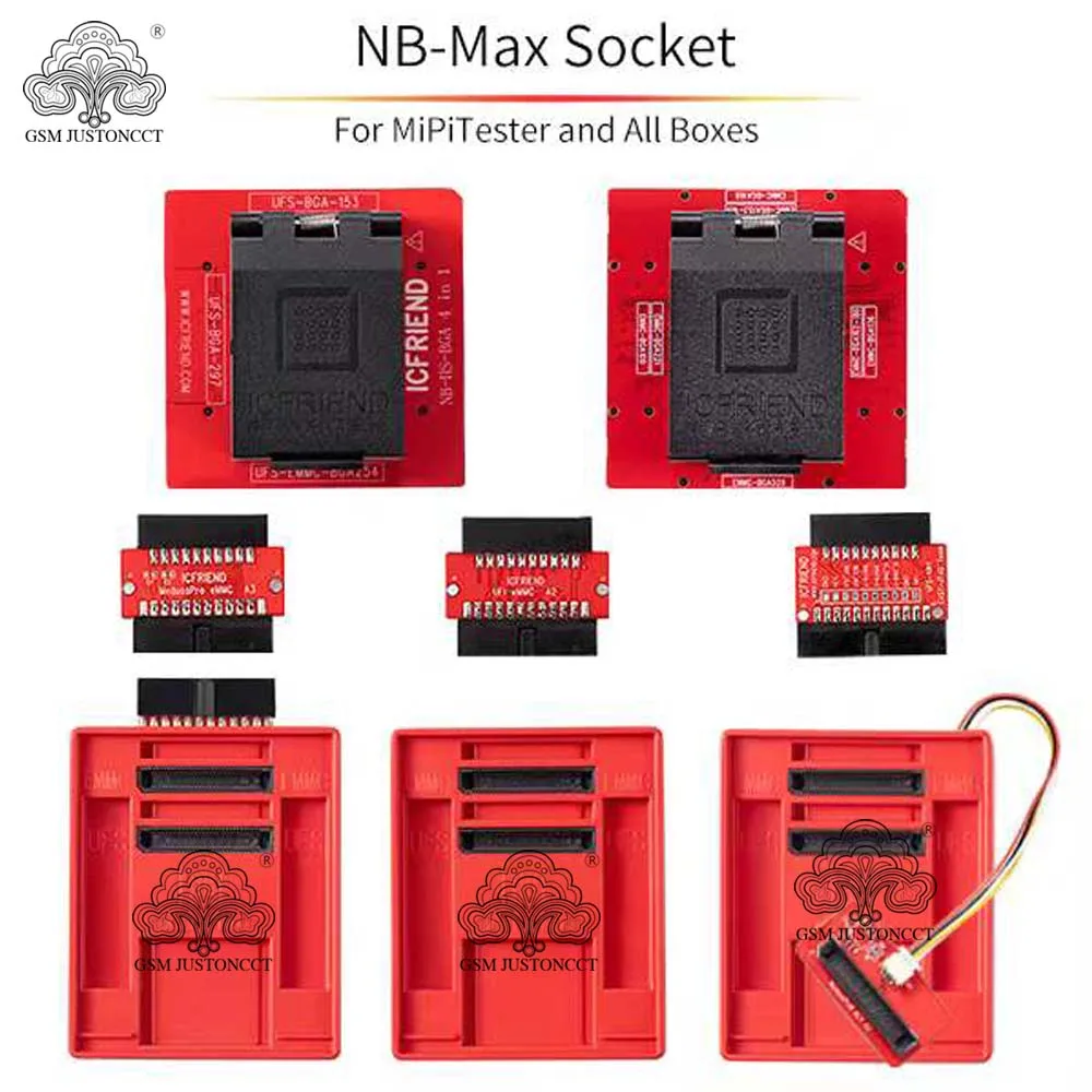 ICFRIEND NB-Max розетка для MIPItester E-mate EMMC и UFS BGA254 BGA297 BGA153 BGA168 BGA100 BGA186 Medusa Pro UFI стандартная