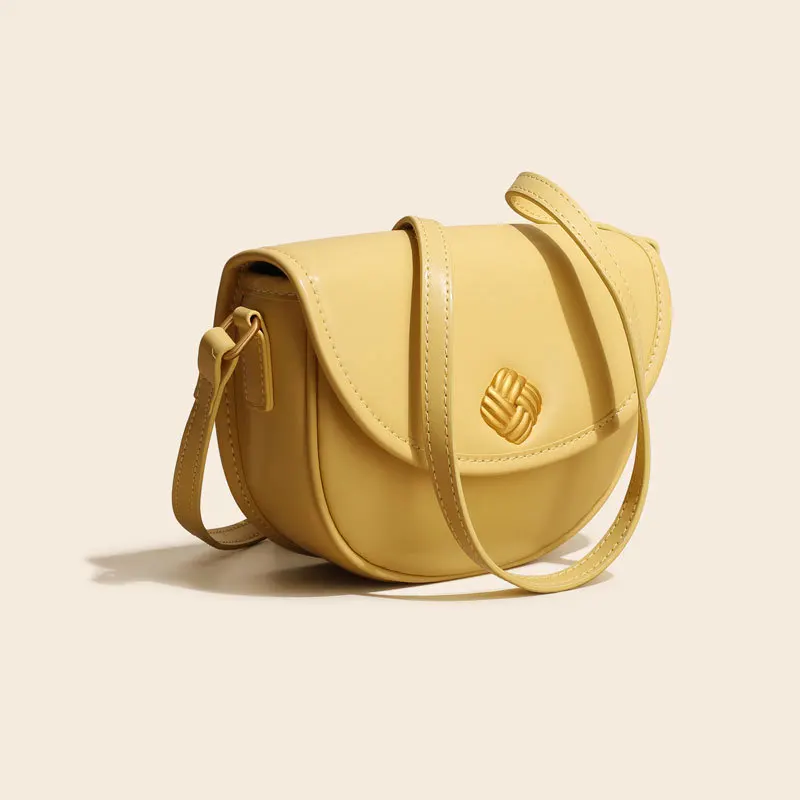 

100% Genuine Leather 2021 New Fashion Simple One-shoulder Messenger Bag Casual Portable Small Square Bag Bags for Women Purse