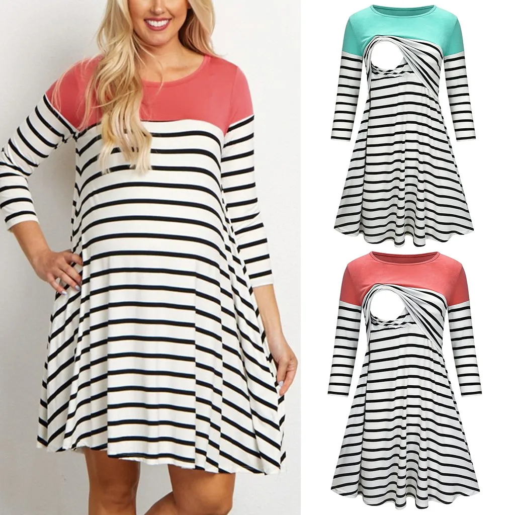 ARLONEET платья для беременных фотосессии женщин кормящих грудью с рукавом 3/4