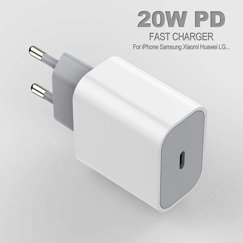 

PD 20W USB Charger QC 3.0 Fast Phone Charge Adapter For iPhone 13 12 Pro Xr Xs Max 7 8 iPad Airpods Huawei Xiaomi Samsung OPPO