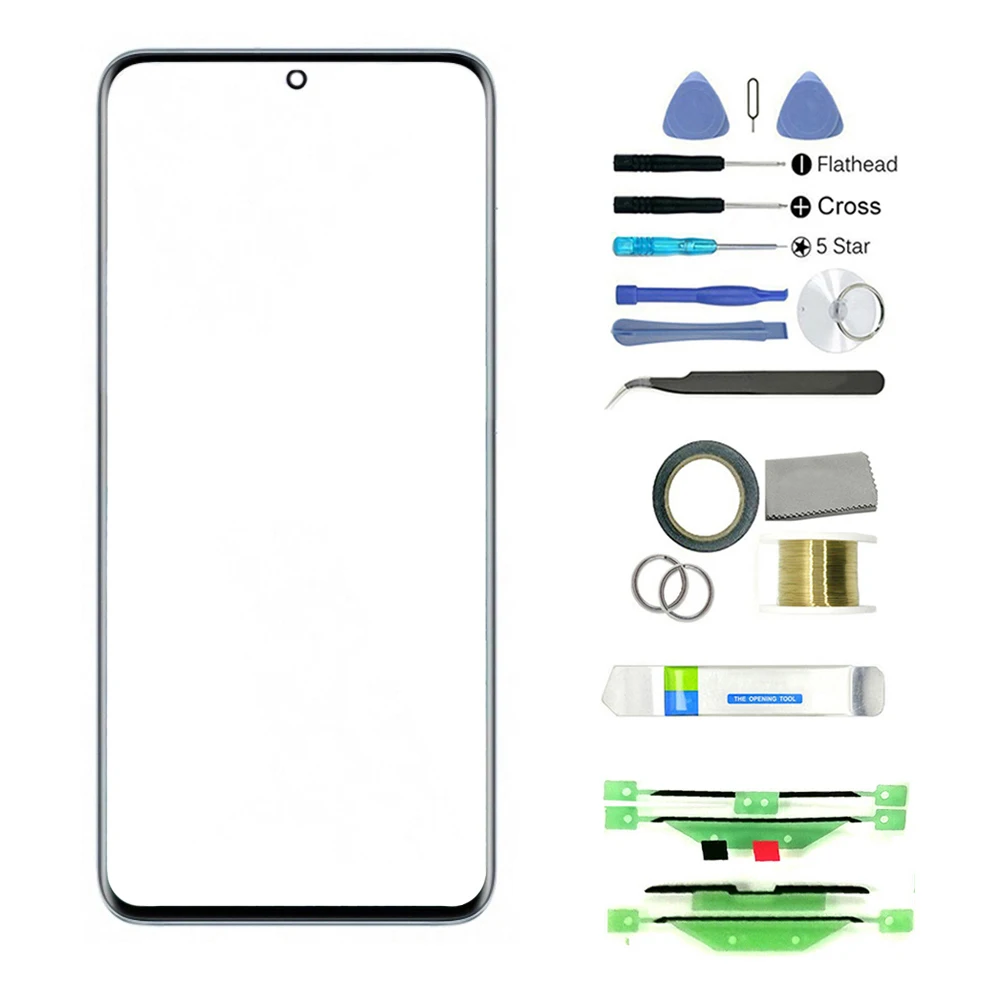 

For Samsung Galaxy S20/S20Plus/S20Ultra F Front Outer Screen Glass Lens Replacement part Kit