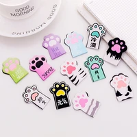 4pcsset kawaii cat paw magnetic bookmarks books marker of page stationery school office supply student