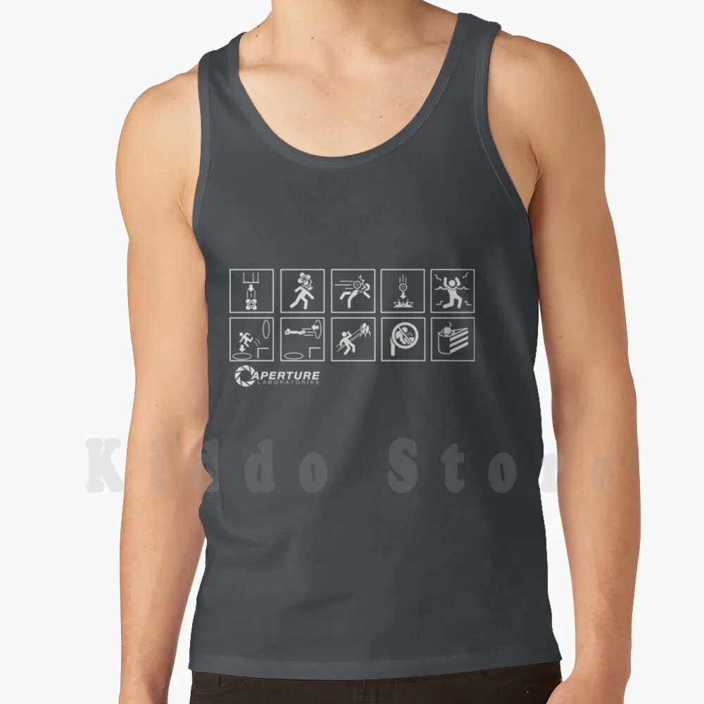 

There Will Be Cake tank tops vest 100% Cotton Portal Steam Valve Half Life Sci Fi Game Geek Video Games