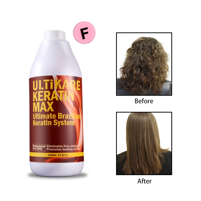 1000ml Ultikare Brazilian Keratin Free Formalin Hair Straighten Cream Repair damaged hair Product Shipping | Красота и здоровье