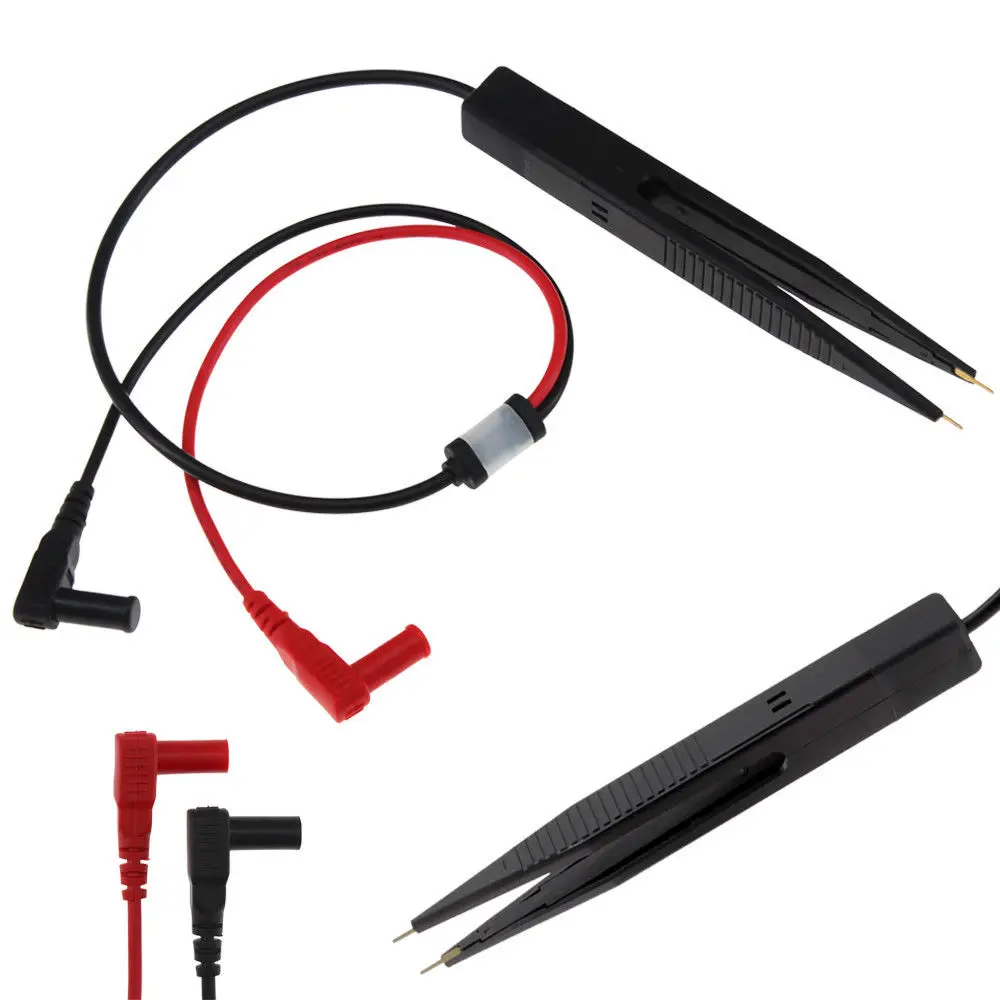 

250V SMD 10 Mm Inductor Test Clip Probe Tweezer F/ Resistor Multimeter Capacitor