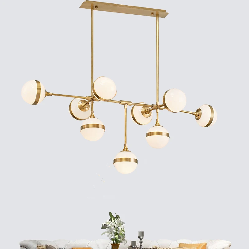 Американский Лофт RH Ретро металлический круглый светодиодный E27 люстра Lustre Luminaria