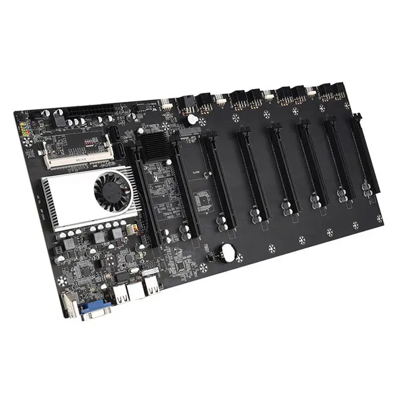 

Материнская плата 8 GPU для майнинга биткоинов, криптовалюмов, поддержка майнинга 1066/1333/1600 МГц