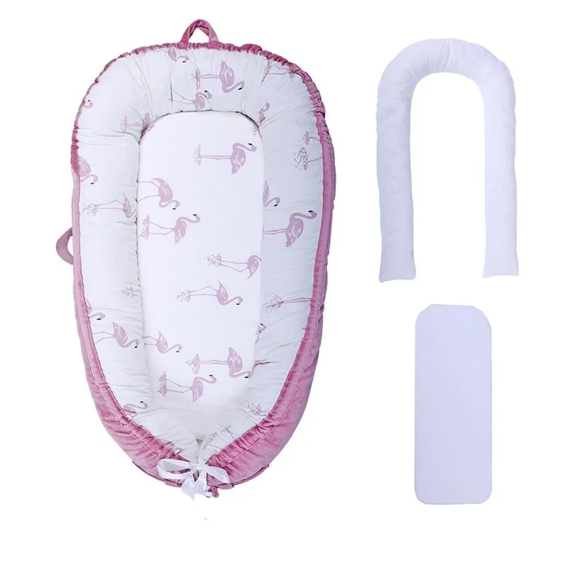 

Baby Nest Bed Crib Portable Removable Washable Crib Travel Bed For Children Kids Cotton Cradles
