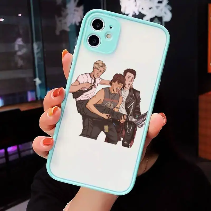 

Julie and the Phantoms Sunset Phone Case For iPhone 12 11 Mini Pro XR XS Max 7 8 Plus X Matte transparent blue Back Cover