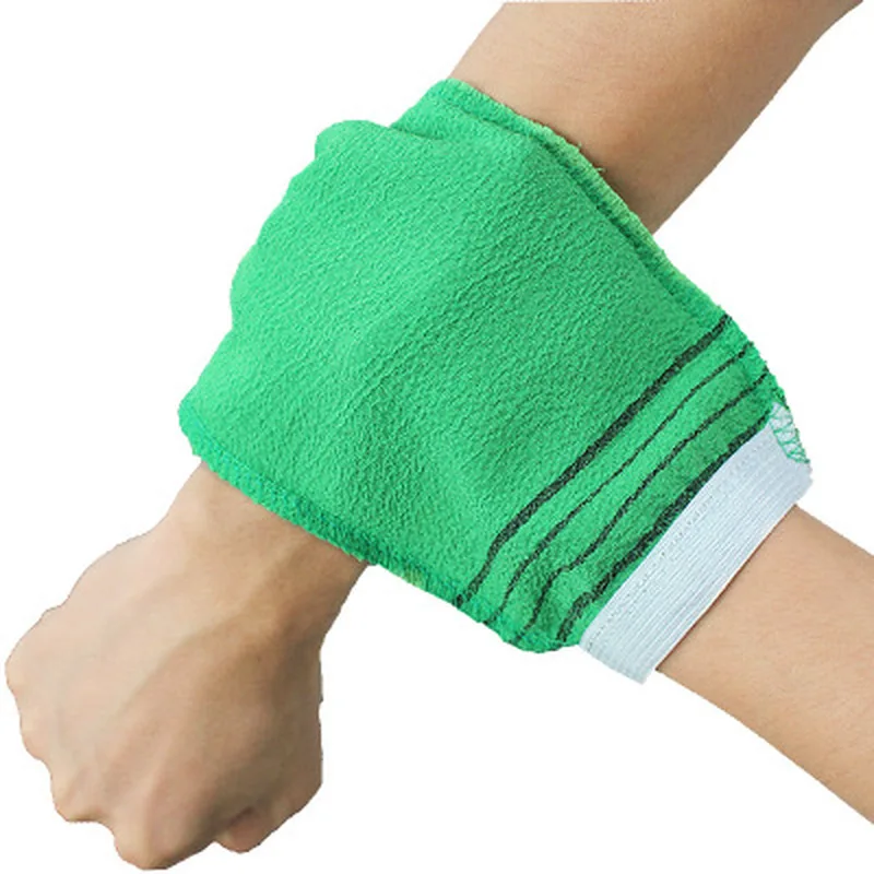 Двухстороннее полотенце для душа скраб тела корейское отшелушивающее ванны