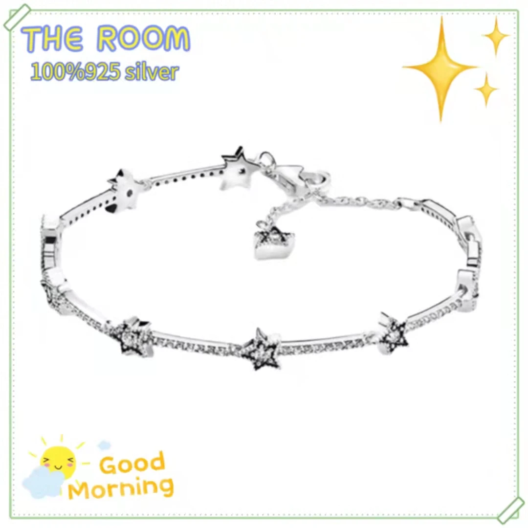 

Hot sale 100% real 925 silver Pandora bracelet with original love snake Charm Bracelet DIY high quality classic women's jewelry