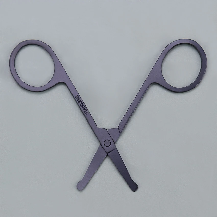 1 шт. ножницы для носа из нержавеющей стали стрижки бровей и маникюрные лица