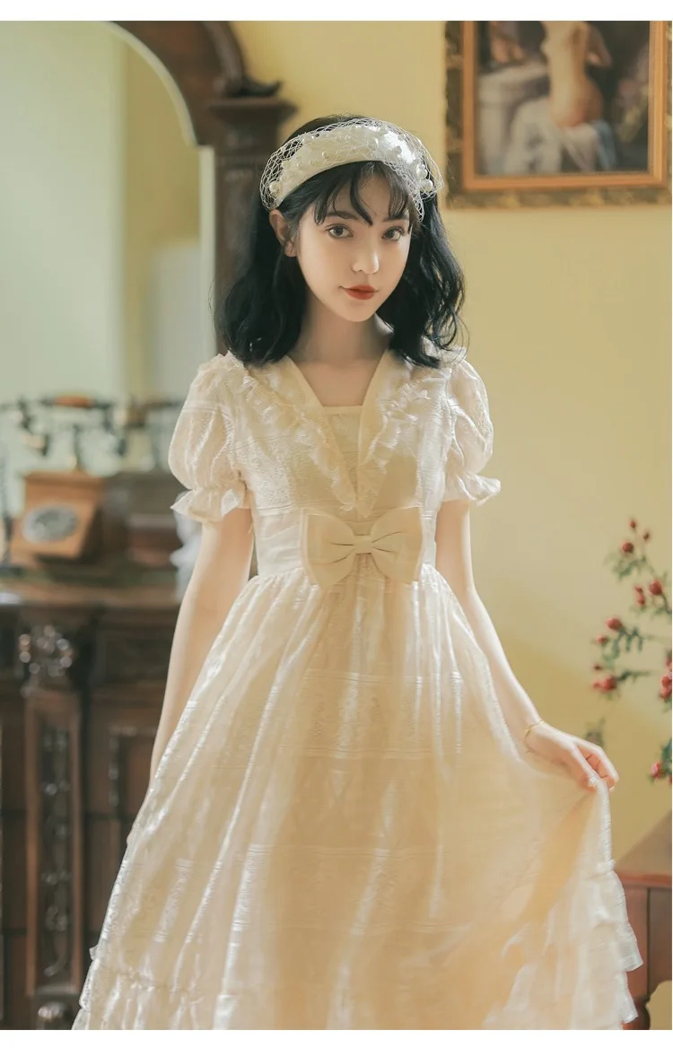 

Retro lace gothic style Lolita Japan Korean cute stitching lace cake skirt street college style girl skirt dress
